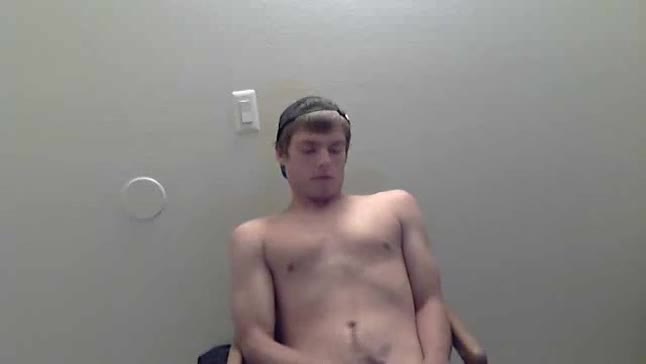 His first naked jerk off
