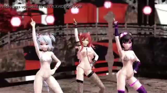 Sexy 3D Big Tits Group Dance
